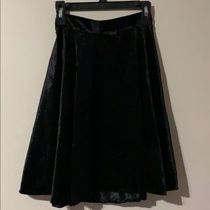 Adorable Velvet Skater Skirt - Size XS